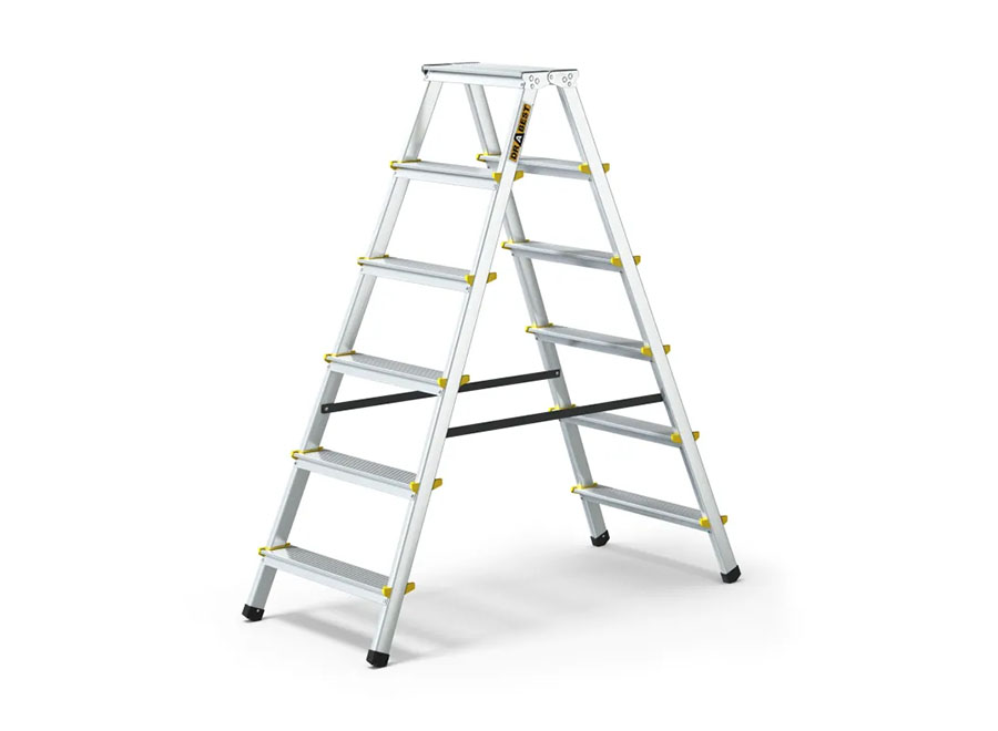 PRO-Aluminium-Klappleiter doppelseitig 150kg