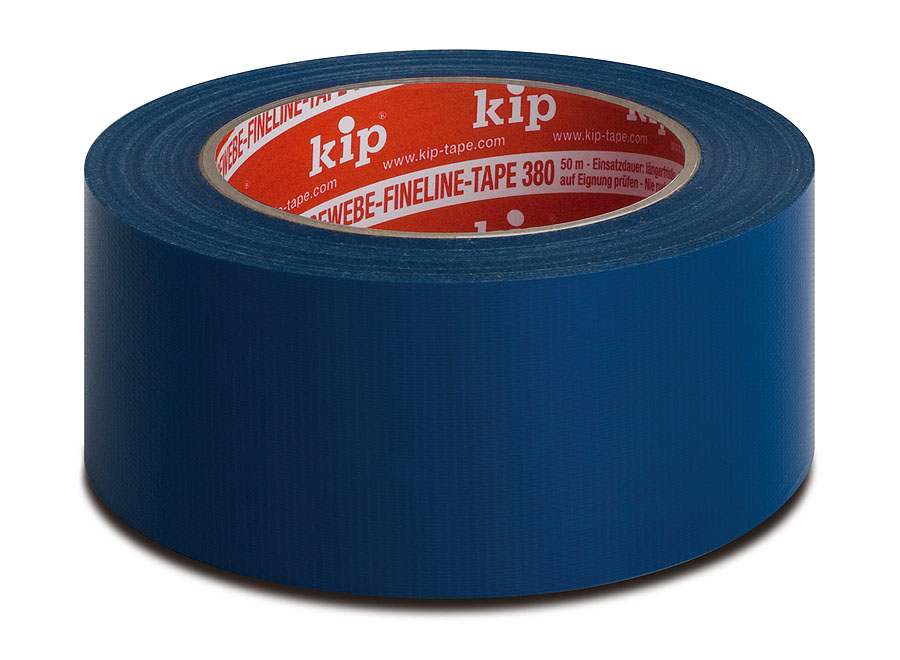 KIP 380 FineLine Gewebeband blau 30 mm x 50 m