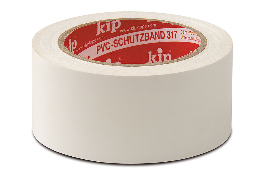 KIP 317 PVC-Schutzband Premium glatt weiss 50 mm x 33 m