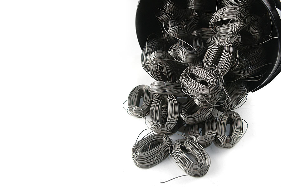 Drahtröllchen / Bindedraht / Drahtmäuse weichgeglüht 1,6mm 20kg im Eimer
