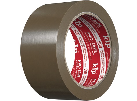 KIP 339-20 PVC-Packband, 50mm Braun (1 Kt.=36 Ro)
