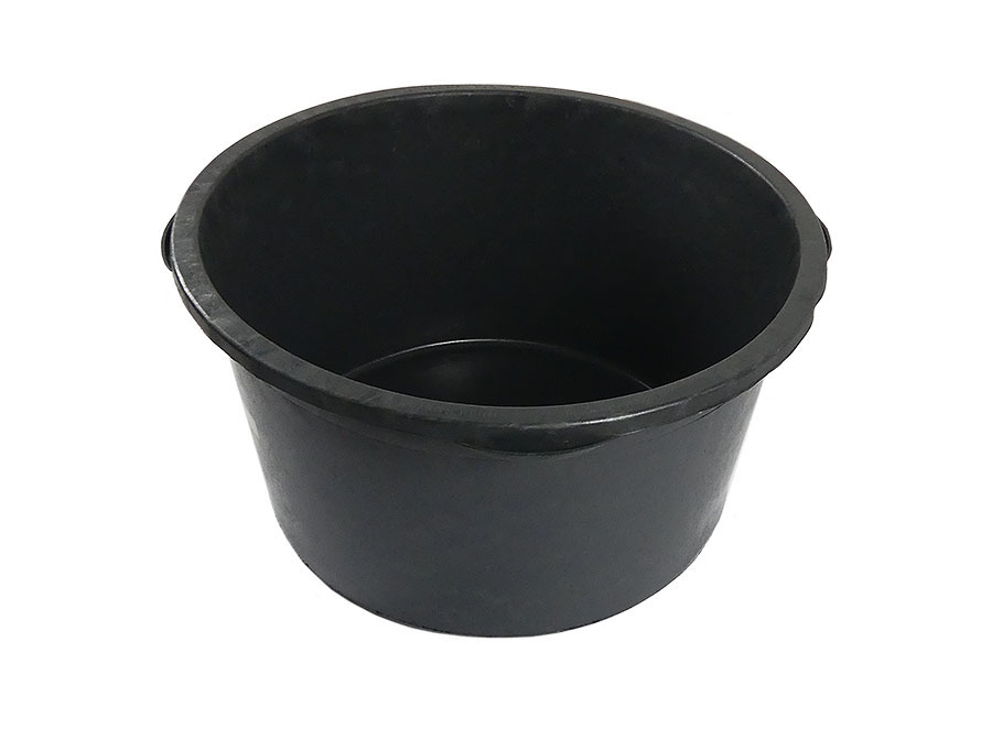Mörtelkübel aus Kunststoff schwarz