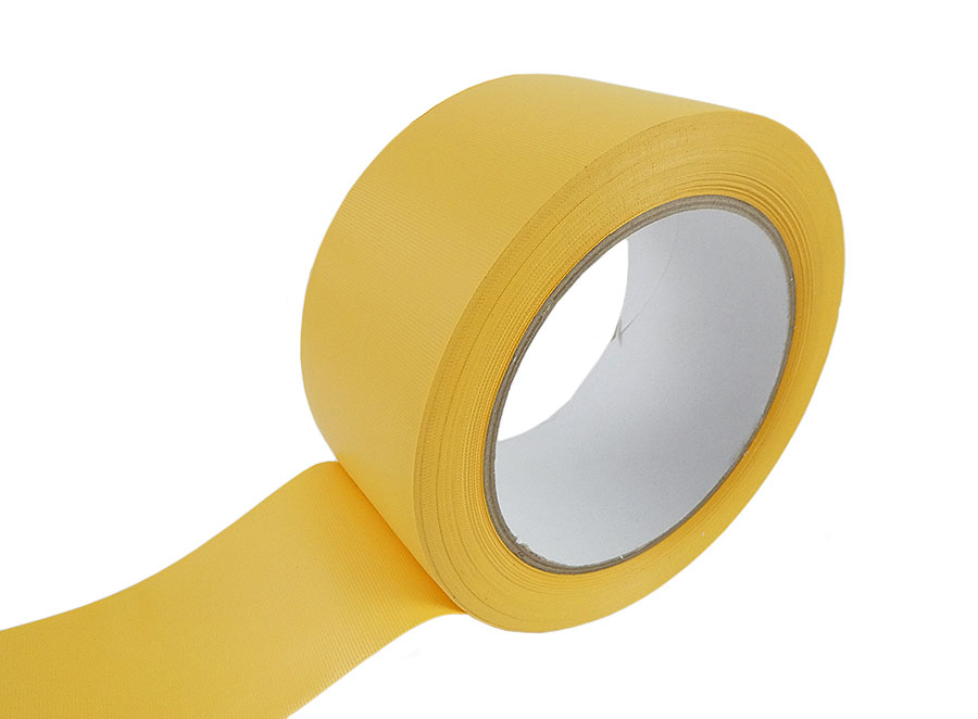 PVC-Schutzband gelb 50 mm quergerillt