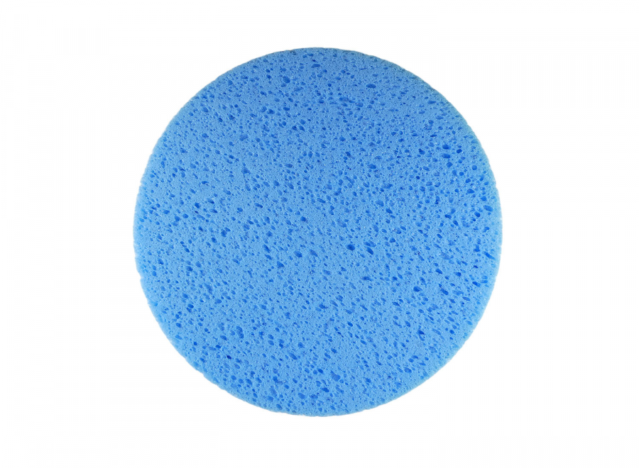 Schwammscheibe mit Klett hellblau 370 x 50 mm