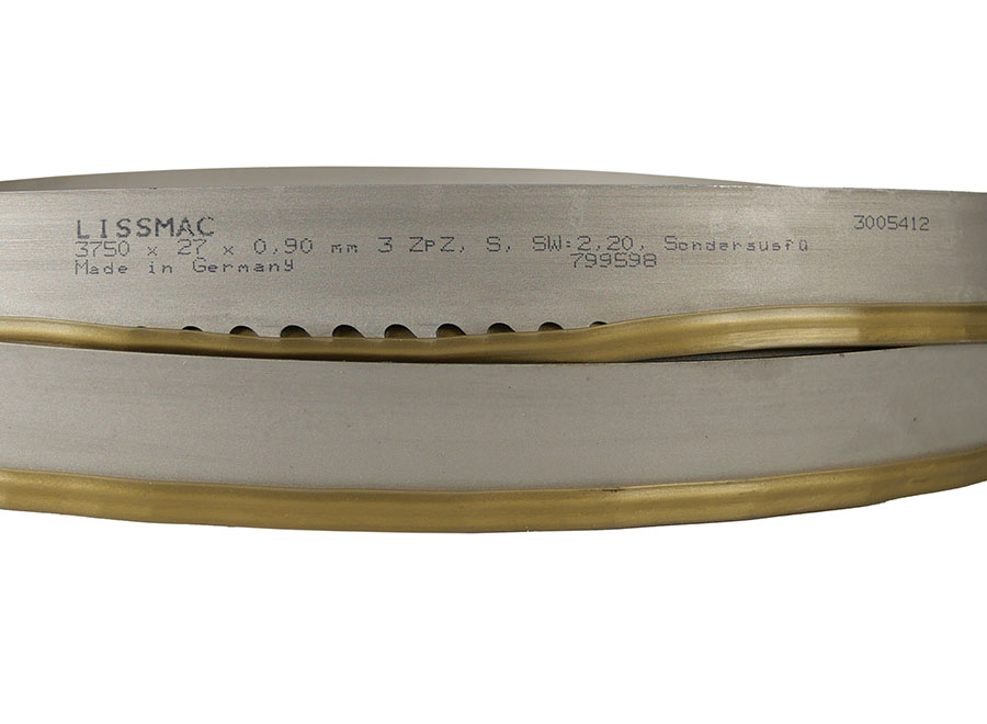 Hartmetall-Sägeband 3750x27x0,9mm für Lissmac Mauersteinbandsäge MBS 510