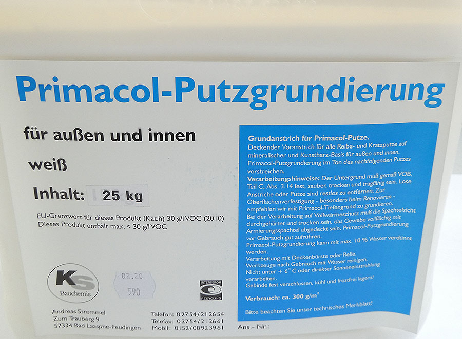 PRIMACOL Putzgrundierung 25 kg im Kanister