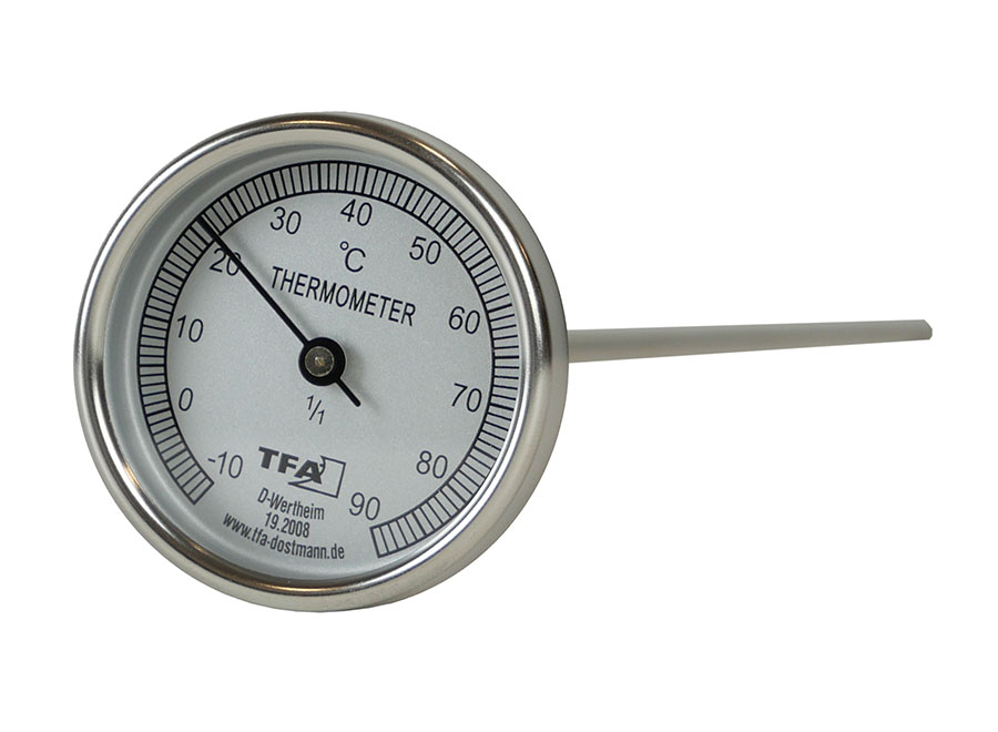 TFA Einstichthermometer aus Edelstahl Messbereich -10 bis +90°C