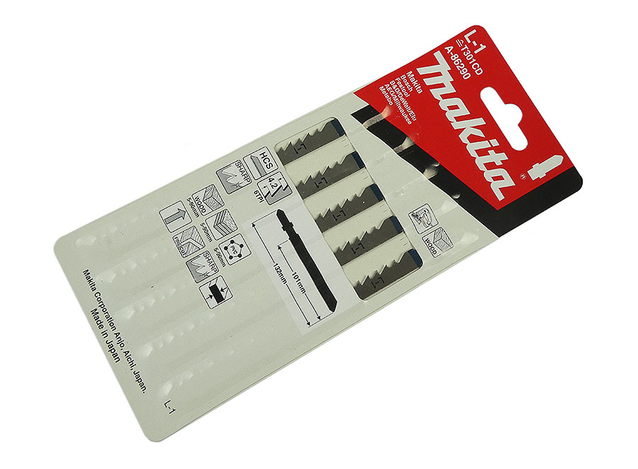 MAKITA Stichsägeblatt L-1 5-teilig, A-86290