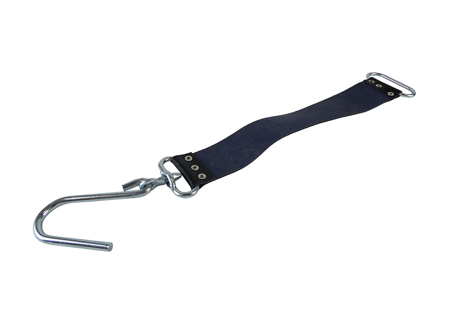 Schlauchhaltegurt Leder 3-fach vernietet