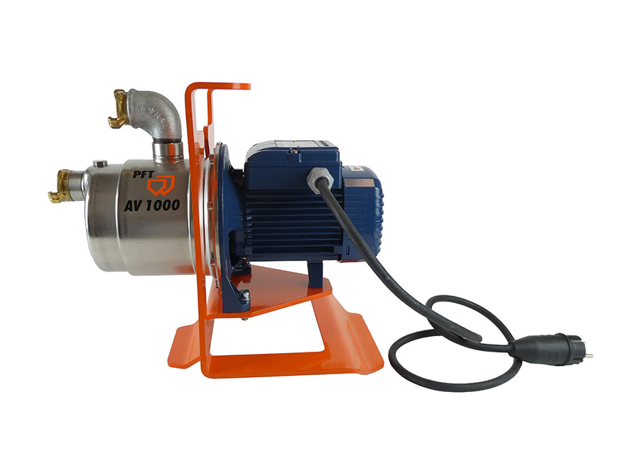 PFT Wasserpumpe als Saugpumpe AV1000 mit integrierter Druckabschaltung
