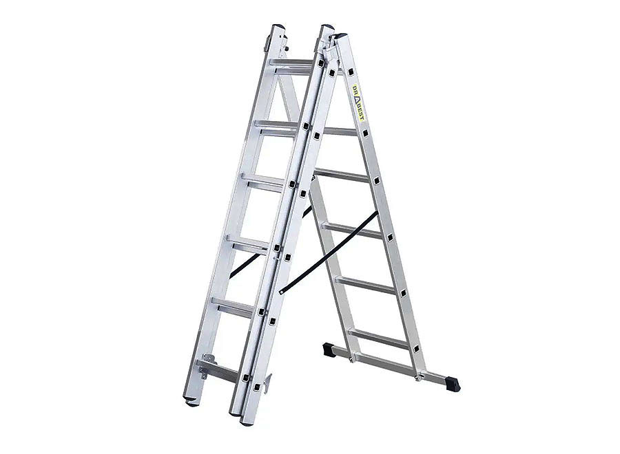 Mehrzweckleiter 3-teilig aus Aluminium