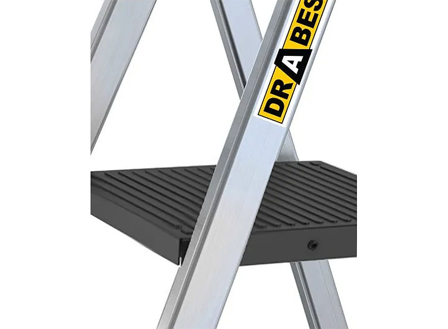 PRO Alu-Trittleiter klappbar mit Arbeitsschale 150kg