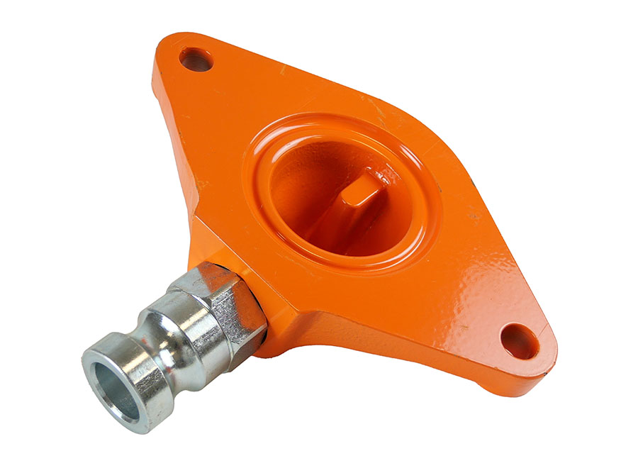 Druckflansch D-Pumpe mit Abgang V-Teil 25