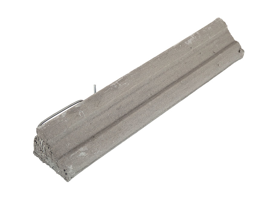 Flächenabstandhalter Faserbeton - Dreikant mit Haken 18cm