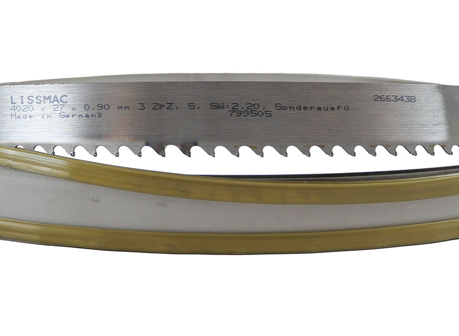 Hartmetall-Sägeband 4020x27x0,90mm für MBS Jumbo OHNE Rollentisch