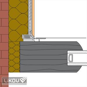 Anputzleiste LW29-PLUS 3D mit Schutzlippe 1 Bund mit 25 Stäben (60 lfm)