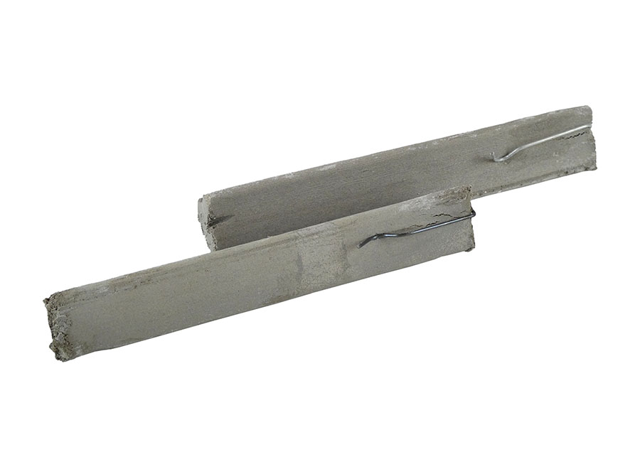 Flächenabstandhalter Faserbeton - Dreikant mit Haken 18cm
