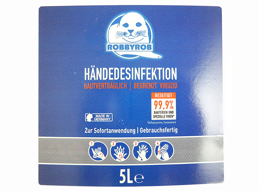 Hände-Desinfektionsmittel ROBBYROB 5 Liter