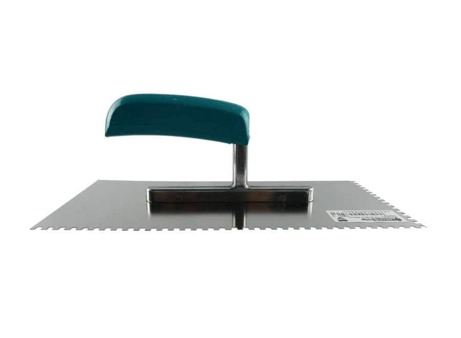 Glättekelle gezahnt 280 mm rostfrei mit Holzgriff