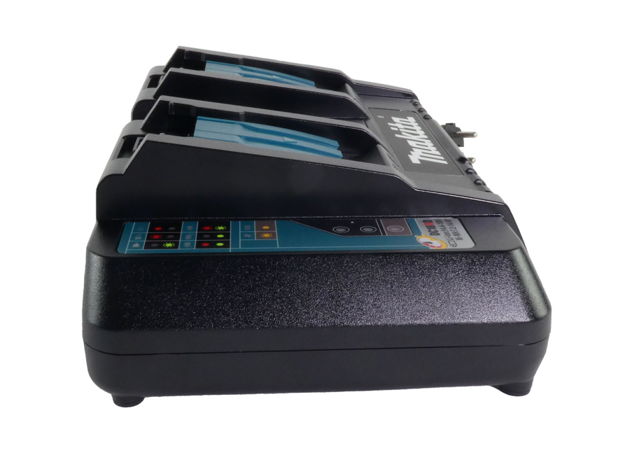MAKITA Doppel-Schnellladegerät DC18RD für 2x 14,4 V oder 2x 18 V Schiebeakkus