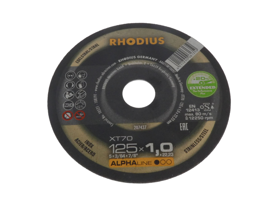 RHODIUS Trennscheiben Edelstahl XT70 extra dünn (10er Packung)