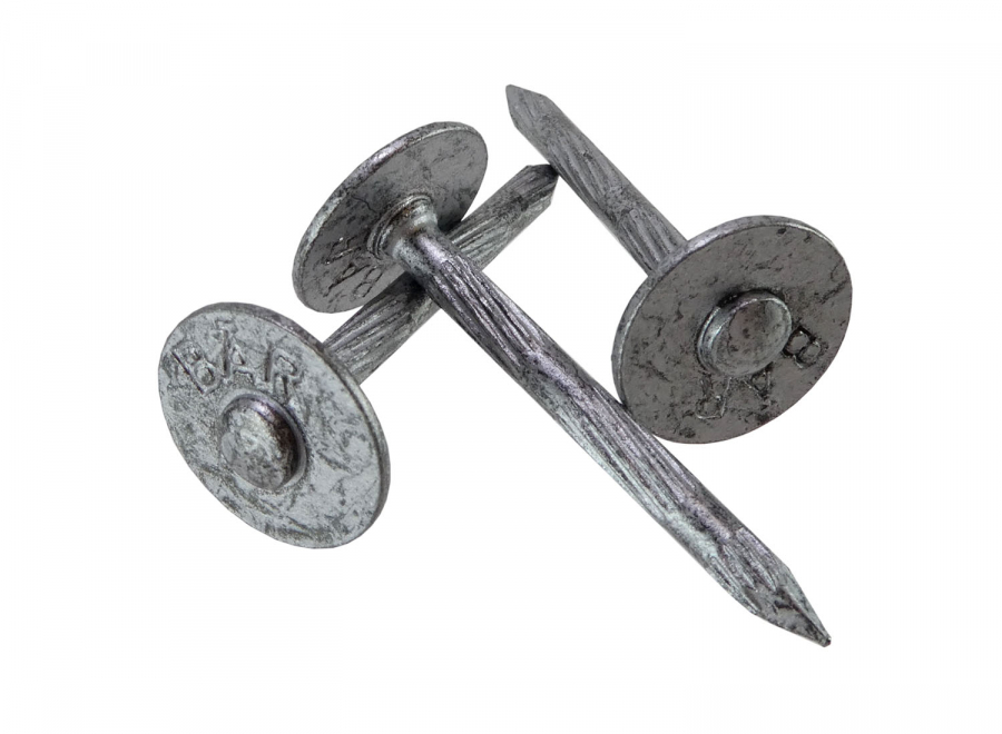 Bär Scheibenkopf Stahlnägel metallisiert