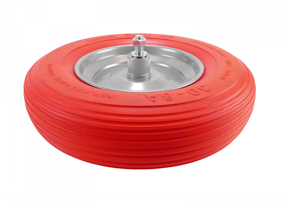 Müba Polymeres Rad mit Kugellager und Achse 400 x 100 mm
