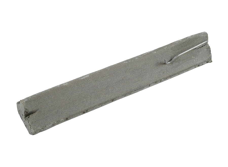 Flächenabstandhalter Faserbeton - Dreikant mit Haken 18cm