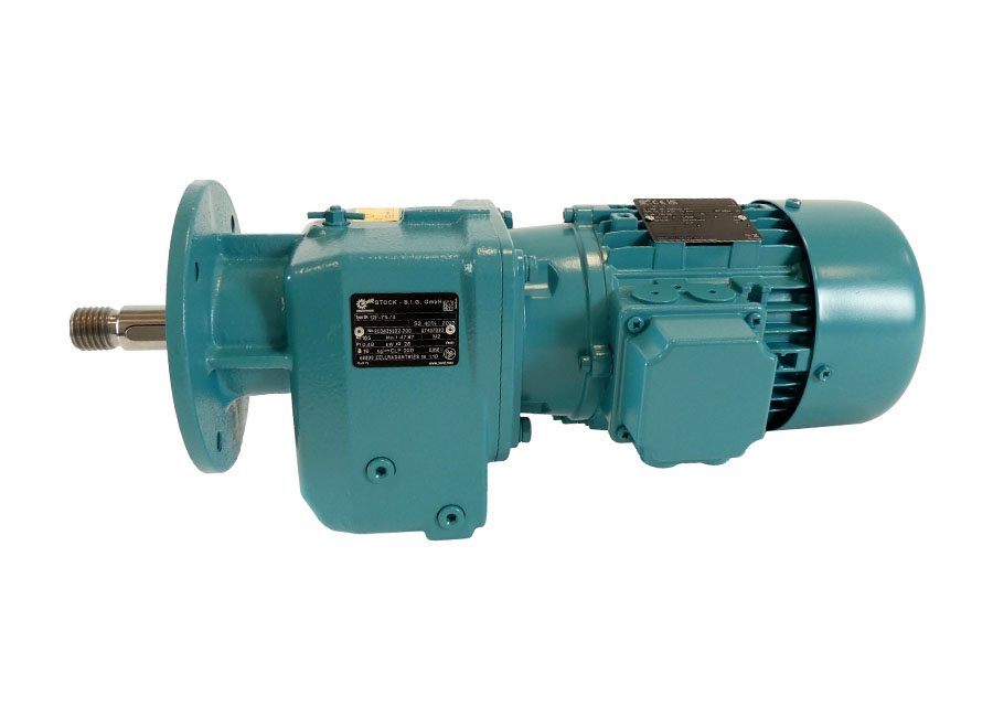 Zellenradmotor für >stockbig 0,55 kW 28 U/min