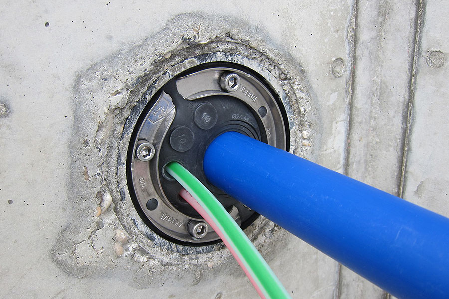 Standard-Ringraumdichtung für Regenwassernutzungsanlagen HSD100 RWD 1x25/32/40+3x6-18 b40 A2/EPDM55