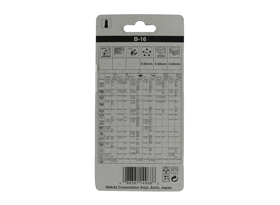 MAKITA Stichsägeblatt B-16 Holz/Kunststoff A-85684