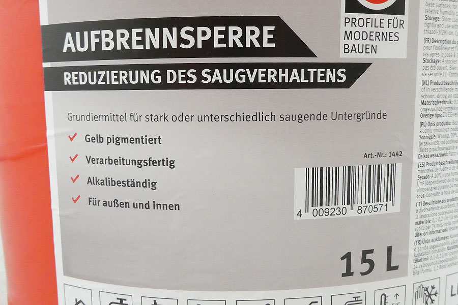 PROTEKTOR Aufbrennsperre 15 kg Eimer