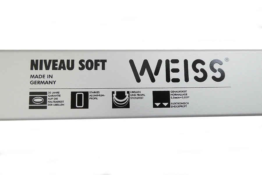 WEISS Profi Wasserwaage Aluminium mit 2 Libellen