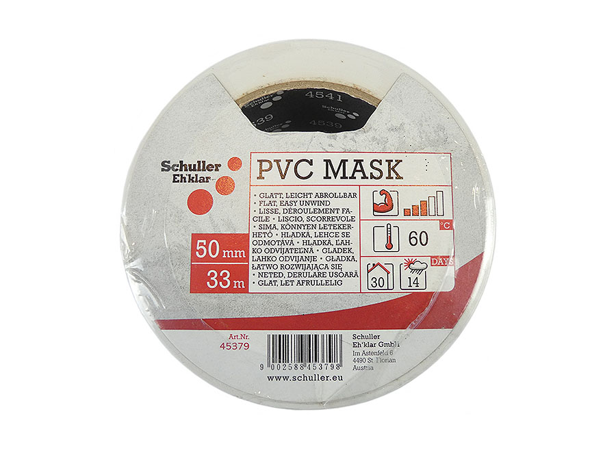 SCHULLER PVC Mask G Schutzklebeband weiss 50 mm x 33 m glatt