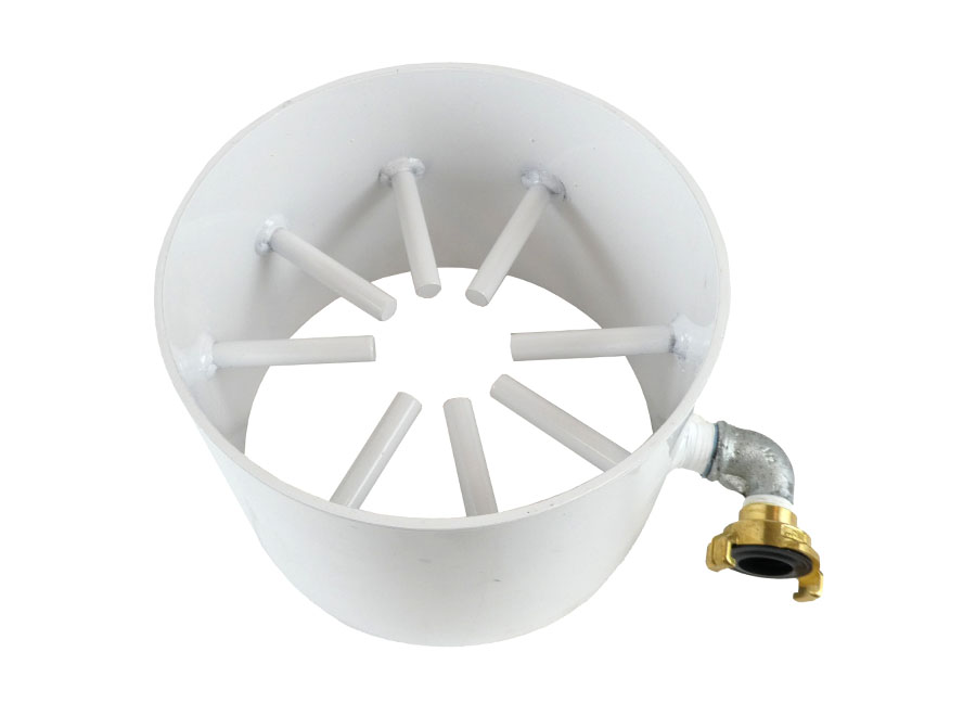 Mischrohr für >stockbig No.9 mit Deckel und Klappe