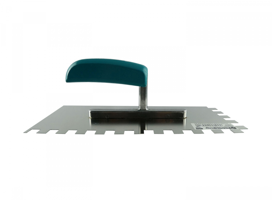 Glättekelle gezahnt 280 mm rostfrei mit Holzgriff