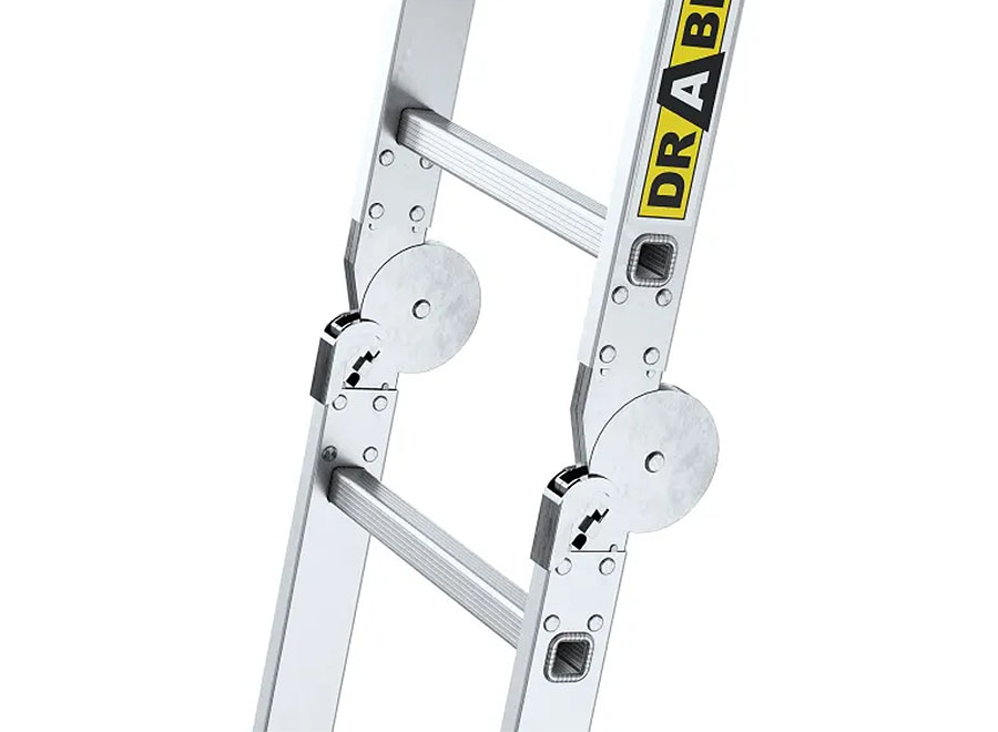 Aluminiumleiter 4in1 4x3 Sprossen 150 kg