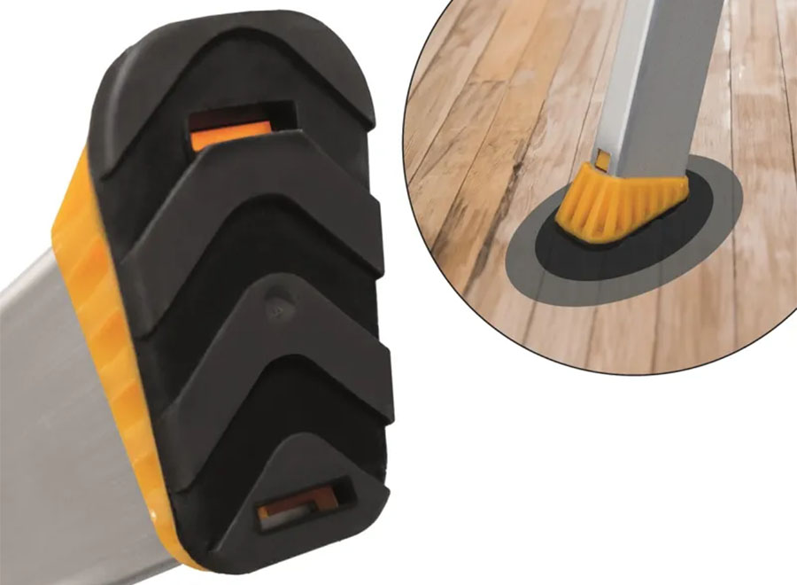 Einseitige Trittleiter / Aluminiumleiter mit breiten Stufen