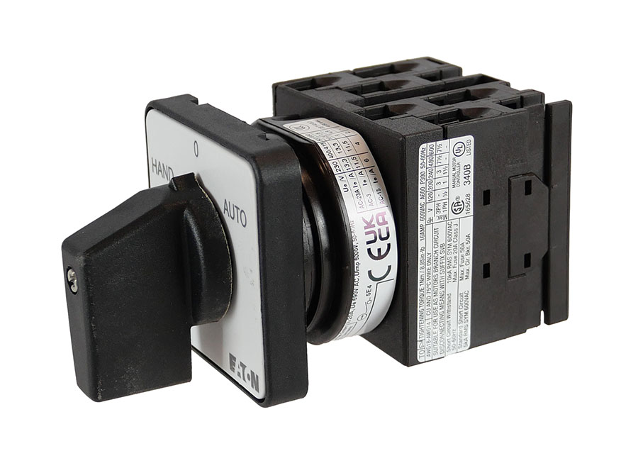 T0-3-15433/E Umschalter HAND-0-AUTO, Einbau