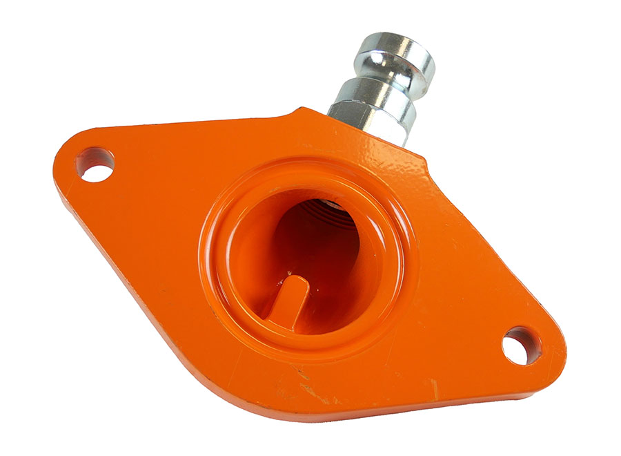 Druckflansch D-Pumpe mit Abgang V-Teil 25