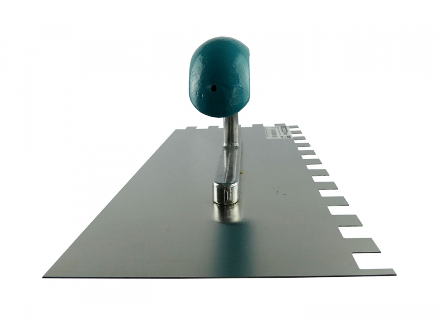 Glättekelle gezahnt 280 mm rostfrei mit Holzgriff