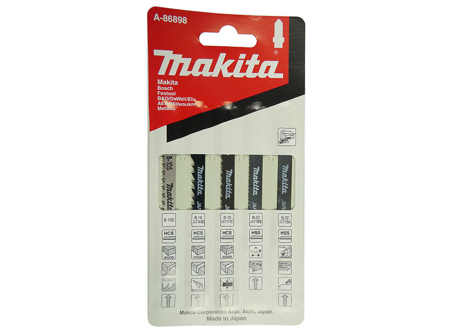 MAKITA Stichsägeblatt-Set 5-teilig, A-86898