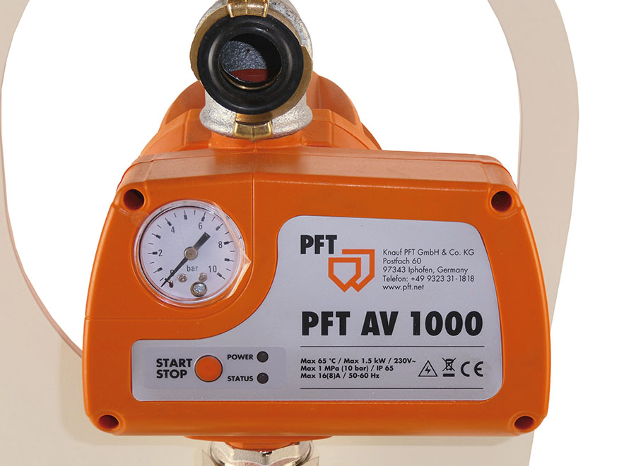 PFT Wasserpumpe als Saugpumpe AV1000 standalone mit integrierter Druckabschaltung