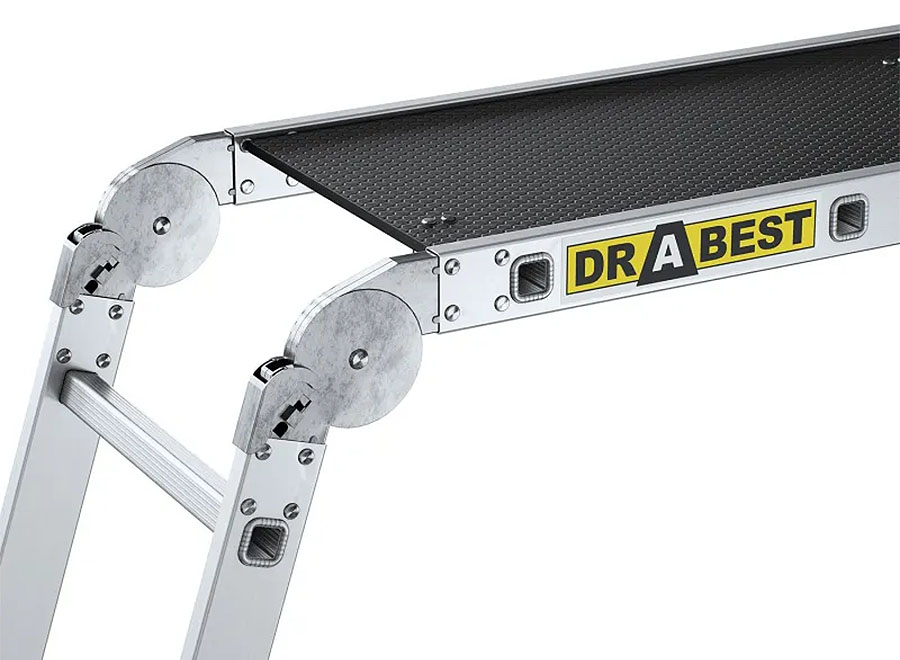 Aluminiumleiter 4in1 4x3 Sprossen 150 kg