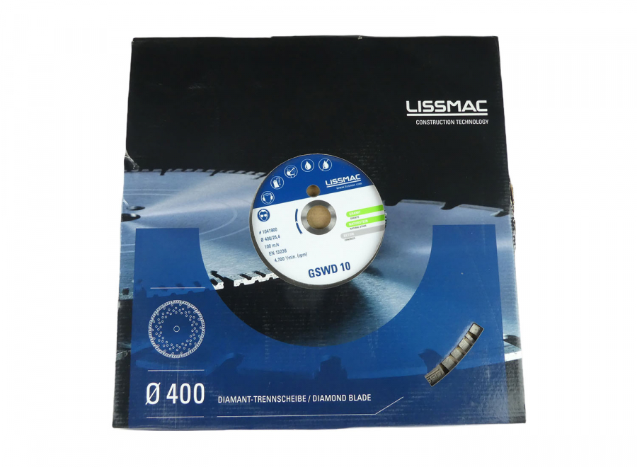 Lissmac GSWD 10 Silent 400 x 25,4 mm Diamanttrennscheibe