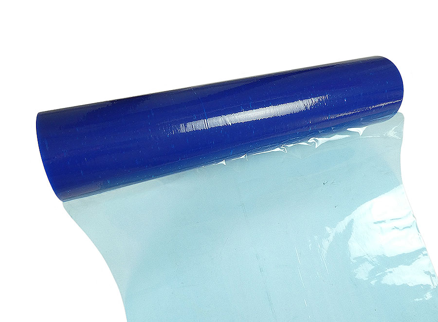 selbstklebende Schutzfolie / Glasschutzfolie blau