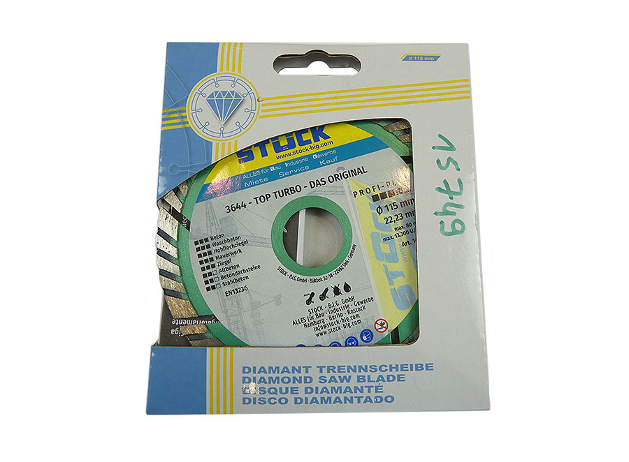 Clever Diamant-Trennscheibe TOP TURBO 3644 / 115 mm