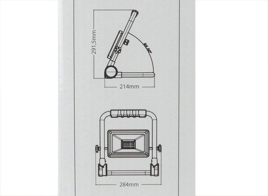 LED-Strahler klappbar 30 W