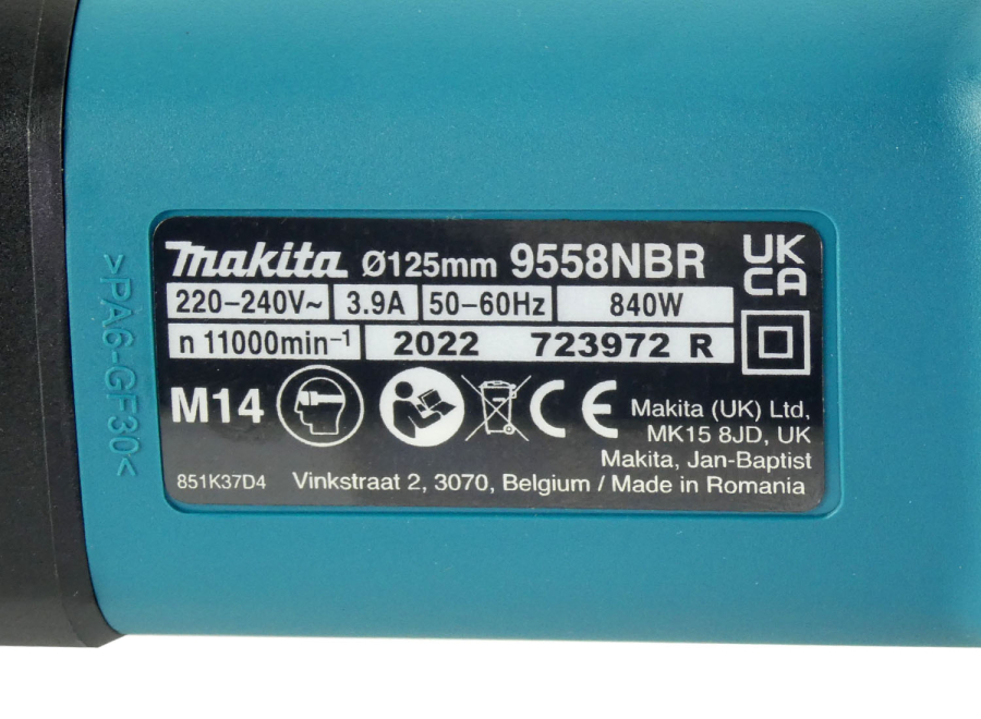 Makita Winkelschleifer 9558NBRZ